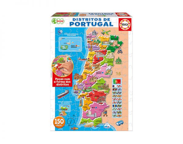 puzzle mapa de portugal Puzzle 150 Pcs APP Mapa Portugal   O Papagaio Sem Penas